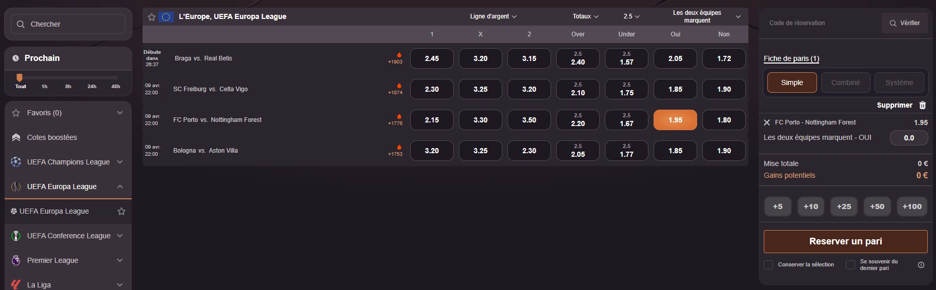 dragonia casino paris sportifs